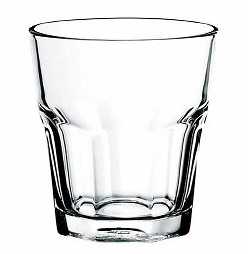 Pack 12 Vasos Whisky Vidrio Casablanca  355 ml / Altura 10cm