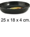 Pack 6 Cazuelas Esmaltadas Llanas 18 cm  c/asas / Medidas 25x18x4cm