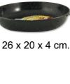 Pack 6 Cazuelas Esmaltadas Llanas 20cm  c/asas / Medidas 26x20x4cm