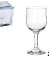 Pack 24 Copas Cristal  Ariadne 280ml / Medidas 17x7,5x7,5cm