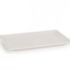 Pack 18 Fuentes Porcelana Blanca Brillo IVORY ELITE Brillo Rectangular / Medidas15x30cm