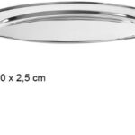 Pack 10 Bandejas Ovaladas Metálicas 40cm