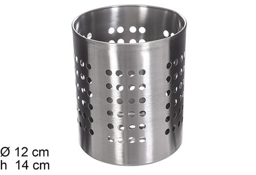 Pack 24 Porta Cubiertos Acero Inox / Medidas 12x14cm