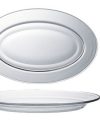 Pack 18 Fuentes OVAL TRANSP. 31cm LYS