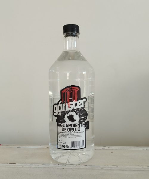 Pack 1 Bidón 3L /  Gánster AGUARDIENTE  ORUJO  Blanco Vol 40%