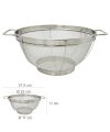 Escurridor CHEF  Acero Inoxidable Con Asas Ø 28 cm.