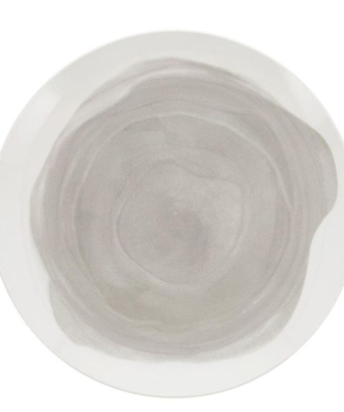 Pack 12 Platos Llanos / ETHEREA PORCELANA GRIS 26,5 cm