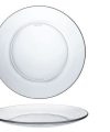 Pack 24  Platos Cristal LLANOS  Lys Trasparent (ø 23.5 cm)