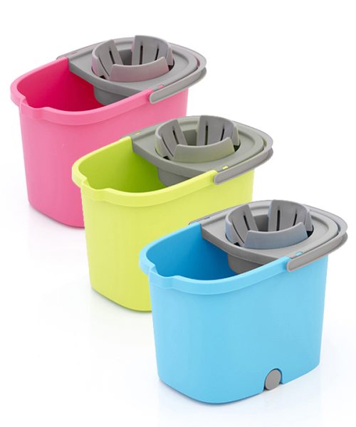 Cubo Fregar RECTANGULAR 16L con Ruedas / FRESH+ESCURRIDOR SMART / Medidas 40x28x31cm