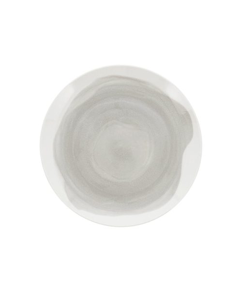 Pack 12 Platos Postre / ETHEREA PORCELANA GRIS 19 cm