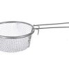 Pack 12 Cestos Acero Inox  c/ Mango 16cm / Medidas 16x30x8cm