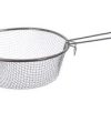 Pack 12 Cestos Acero Inox  c/ Mango 22cm / Medidas 22x36x8cm