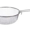 Pack 12 Cestos Acero Inox  c/ Mango 24cm / Medidas 24x38x8cm