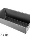 Pack 12 Moldes Horno Rectangular Metal / Medidas 25x11x7.5cm