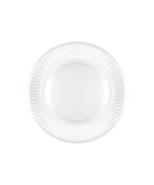Pack 1000 Platos Redondos POSTRE / Plastic Blanco Bio -18cm