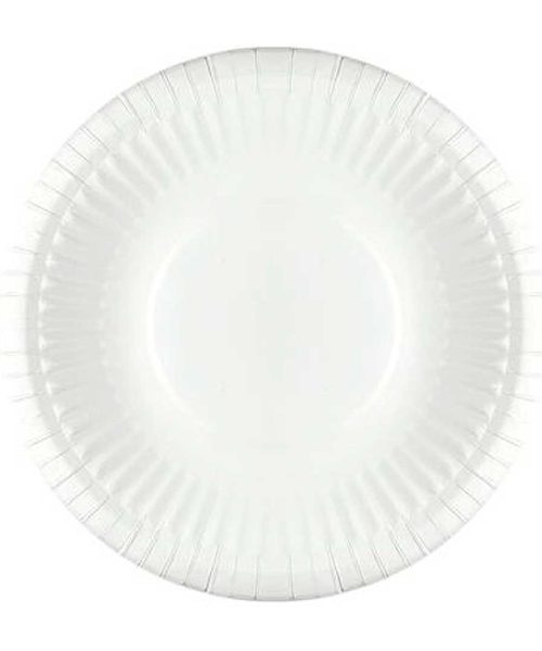 Pack 1000 Platos Redondos HONDOS / Plast Blanco Bio -22cm