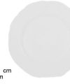 Pack 24 Bajos Platos Punt  & White 33cm / Medidas 33x33x2cm