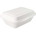 Pack 50 Packawin Caja Porta Menú -Caña de Azúcar / Medidas 185x137x55