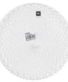 Pack 6 Platos Cristal Redondo Diamantes 27 cm