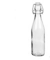 Pack 24 Botellas Cristal c/Tapón Hermetico 500 ml / Medidas 27x7cm