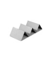 Pack 6 SOPORTE  TACOS INOX 2-3 COMPART./ Medidas  21X10.2X5cm