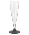 Pack 24 Copas CAVA Reutilizable Durable PS Pie Antracita 150ml 2Pcs