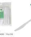 Pack 500 Cuchillos  Mesa ALGON /Blancos. Plastic 19.6cm