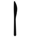 Pack 120Cuchillos Reutilizable Durable PP Mineral Negra 17,5cm