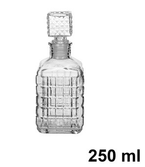 Pack 36 Botellas Cristal LICOR 250 ml / Medidas 15x6x6cm