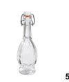 Pack 96 Mini Botellas Cristal Orujo  c/ Tapón Hermético 50ml / Medidas 4,5x4,5x14cm