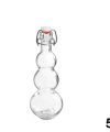 Pack 96 Mini Botellas Cristal Espiral c/ Tapón Hermético 50ml / Medidas 5x5x14cm