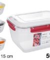 Pack 16 Tapper PRO - Rectangular Hermético 5000ml / Medidas 20x28x15cm