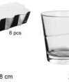 Pack 72 Vasos Cristal Whisky Conic 260 ml / Medidas 8.5x8x8cm