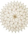Pack 36 Salvamantel PvC -FLOWER BRONCE / Medidas 38cm