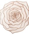 Pack 36 Salvamantel PvC - ROSE - BRONCE  / Medidas 38cm