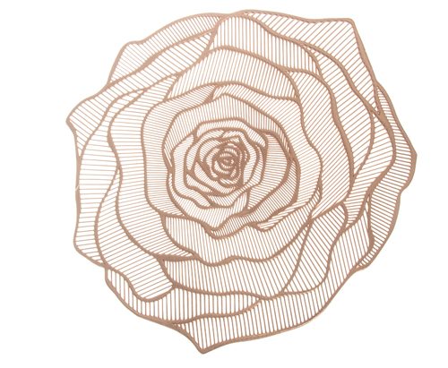 Pack 36 Salvamantel PvC - ROSE - BRONCE  / Medidas 38cm