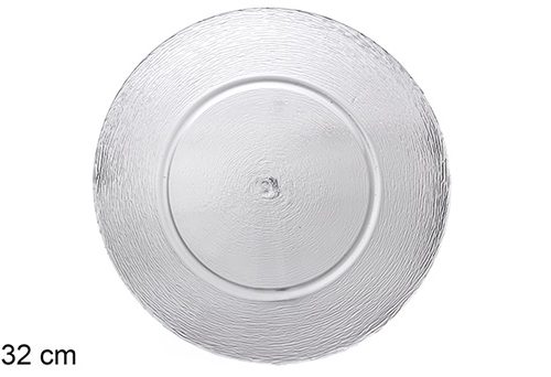 Pack 6 Platos Cristal Dublin 32cm / Medidas 2x33 cm