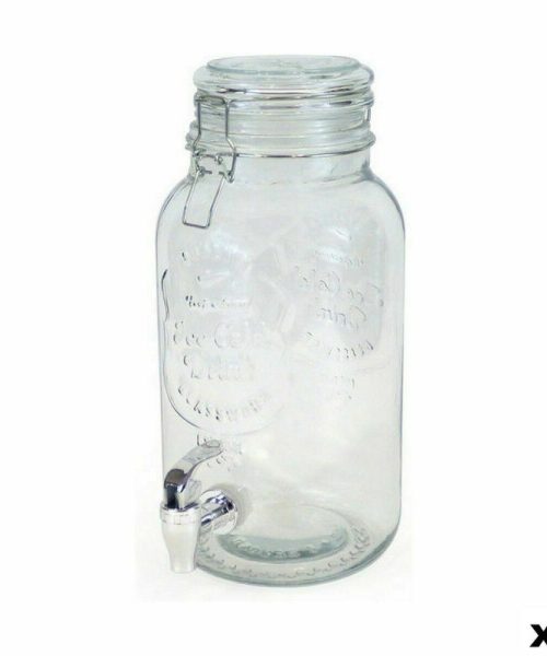 Pack 2 Botes Dispensador VIDRIO / Bebidas CATERING c / Grifo  4 L