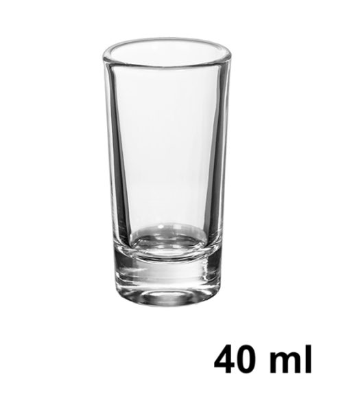 Pack 144  Vasos Chupito Cristal Alto 40 ml