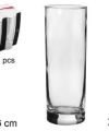 Pack 72 Vasos Cristal Tubo 310ml / Medidas 6x6x16cm