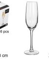 Pack 24 Copas Cristal Cava king & PRO  210ml / Medidas 7x7x23cm
