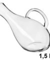 Pack 6 Decantador Cristal Luna c/ Asa 1.5 litros/ Medidas 15x28x23cm