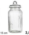 Pack 4 Botes Cristal Tapa Hermética 3.5 L / Medidas 32x15x15cm