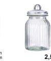 Pack 8 Botes Cristal Tapa Hermética 2.5 L / Medidas 26x14.5x14.5cm