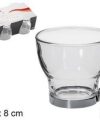 Pack 72 Tazas Cristal Café c/Leche & TË  c/asa 220 ml / Medidas 7.5x11x8cm