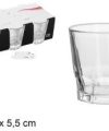 Pack 144 Vasos Chupitos Cristal Montecarlo 55ml / Medidas 5.4x5.4x5.5cm