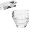 Pack 72 Tazas Cristal Café asa 85 ml / Medidas 5,5x9x6,6cm