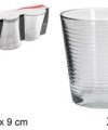 Pack 48 Vasos Cristal Agua Lisboa 230ml / Medidas 8,2x8,2x9cm