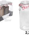 Pack 12 Botes Cristal Hermético-PRO  2.2L / Medidas 11x11x26cm