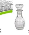 Pack 24 Botellas Cristal Licor Nancy 250ml/ Medidas 18x7.5x7.5cm
